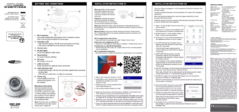 Page n°1 - Manuel utilisateur Caliber HWC 402