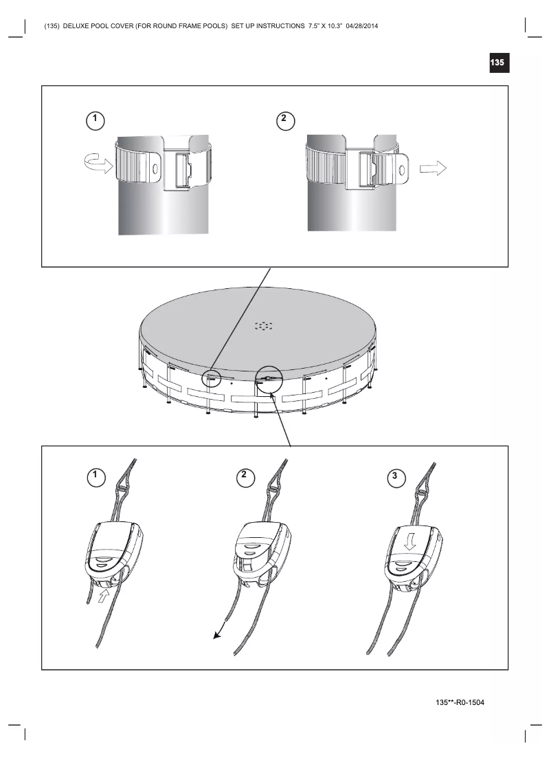 Page n°1 - Manuel utilisateur Intex Deluxe Pool Cover