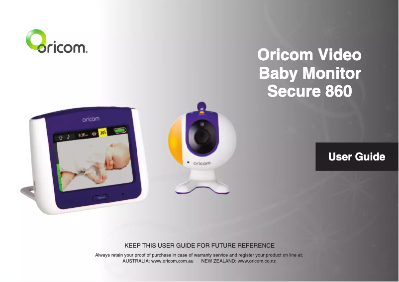 Page n°1 - Manuel utilisateur Oricom Secure 860