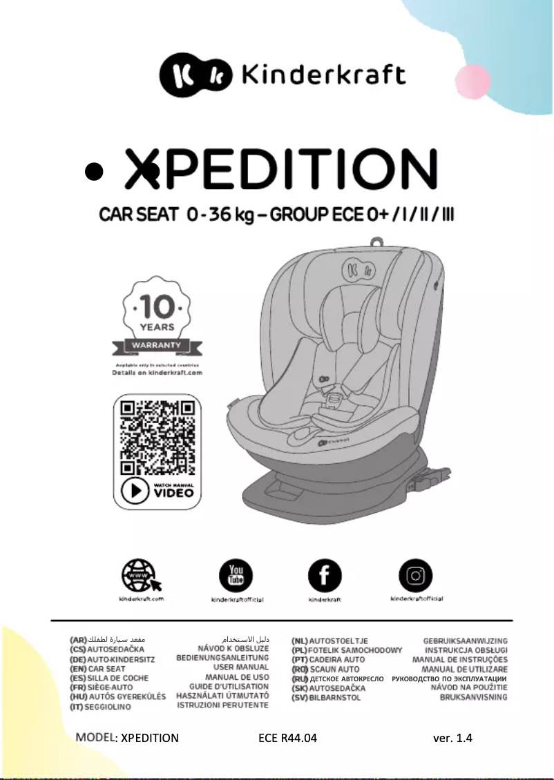 Page n°1 - Manuel utilisateur Kinderkraft Xpedition