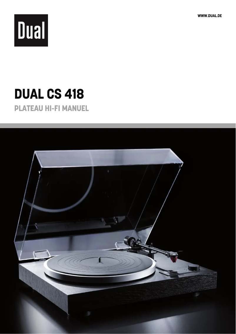 Imagen de la primera página del manual del dispositivo CS 418