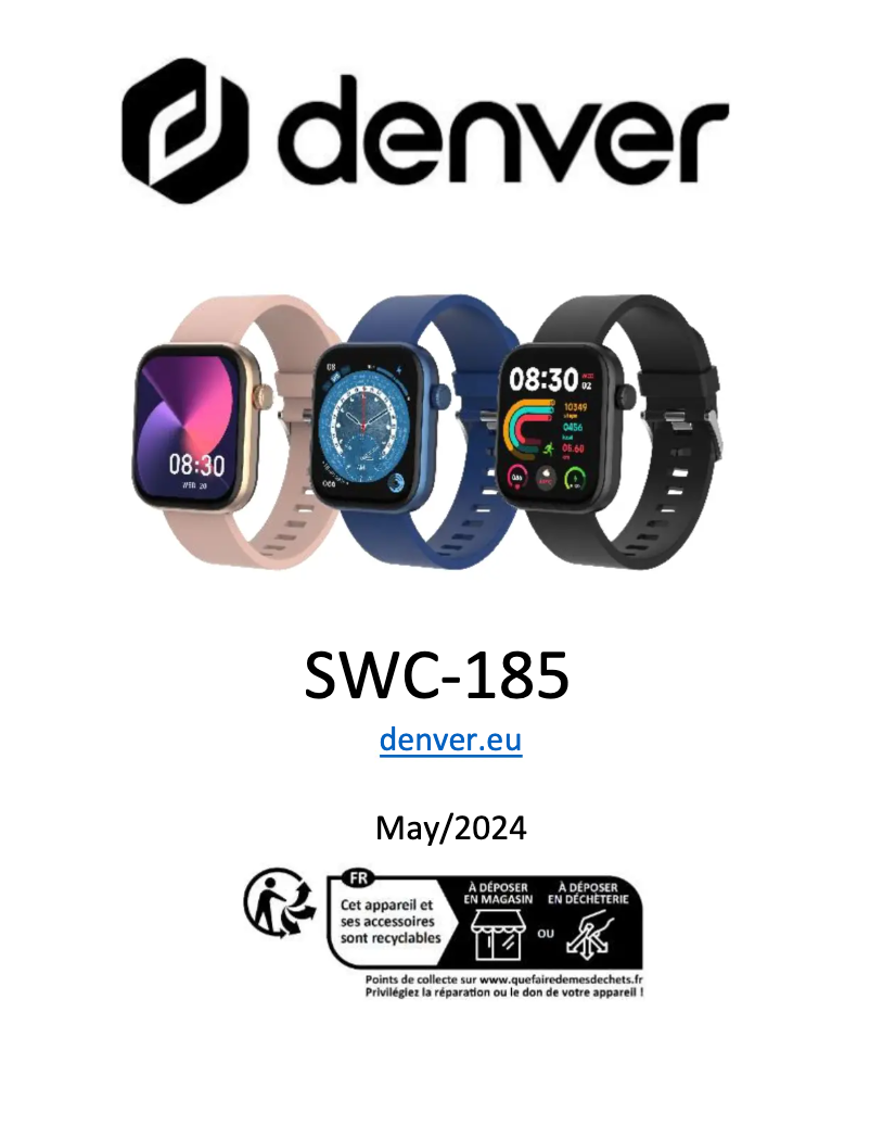 Page 1 de la notice Manuel utilisateur Denver SWC-185