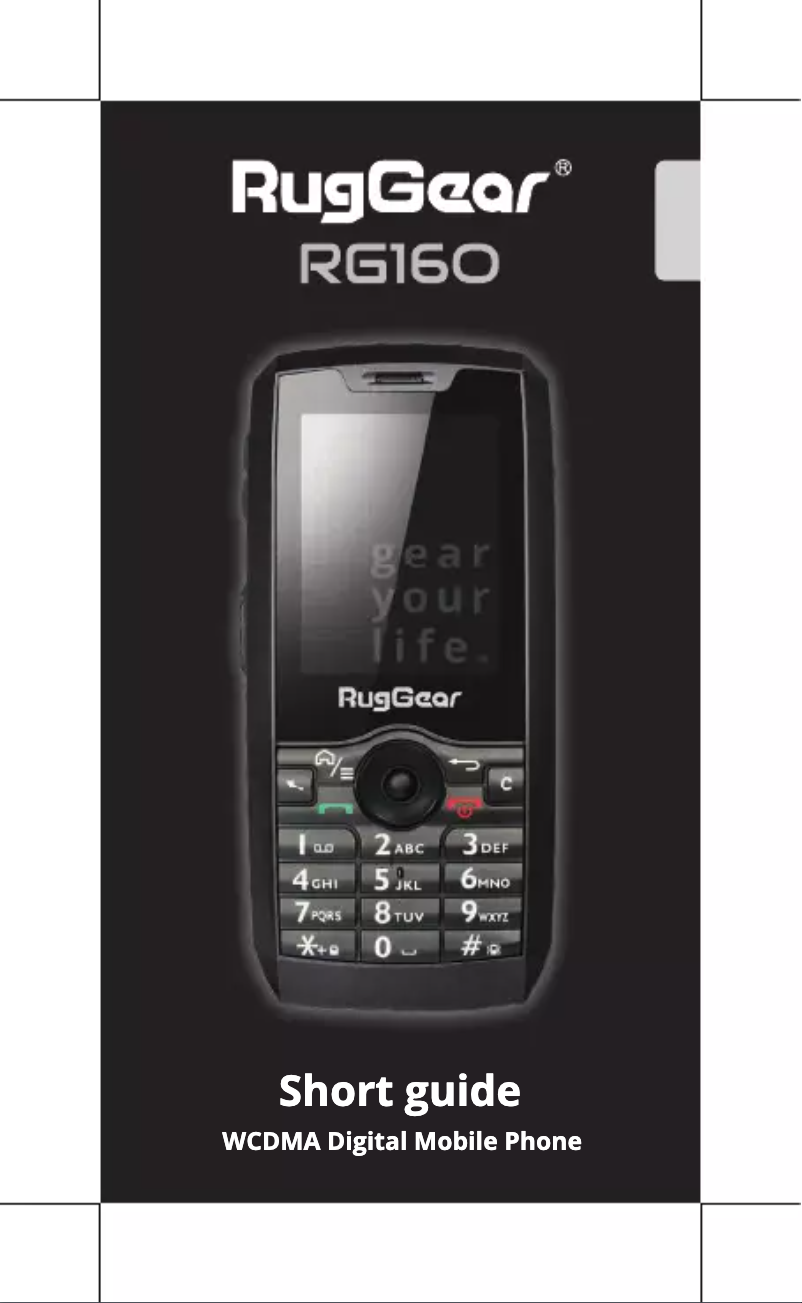 Page n°1 - Manuel utilisateur RugGear RG160
