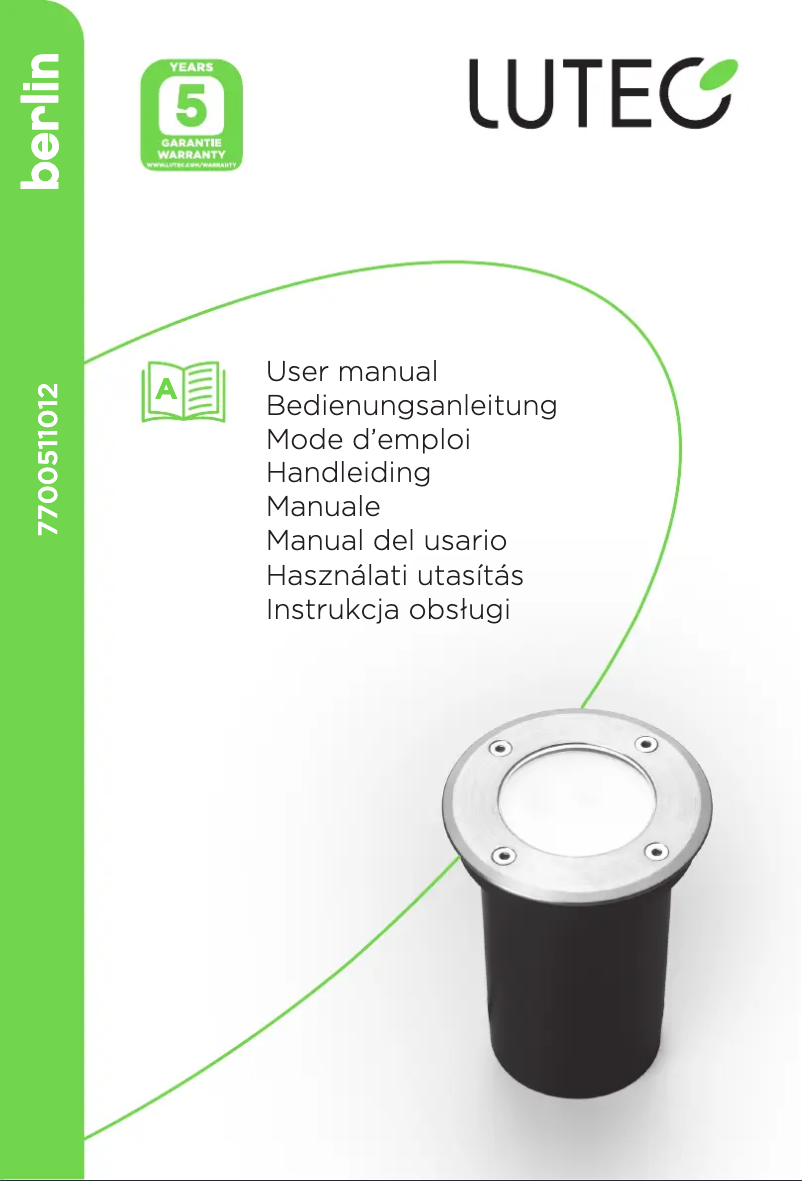 Image de la première page du manuel de l'appareil Berlin