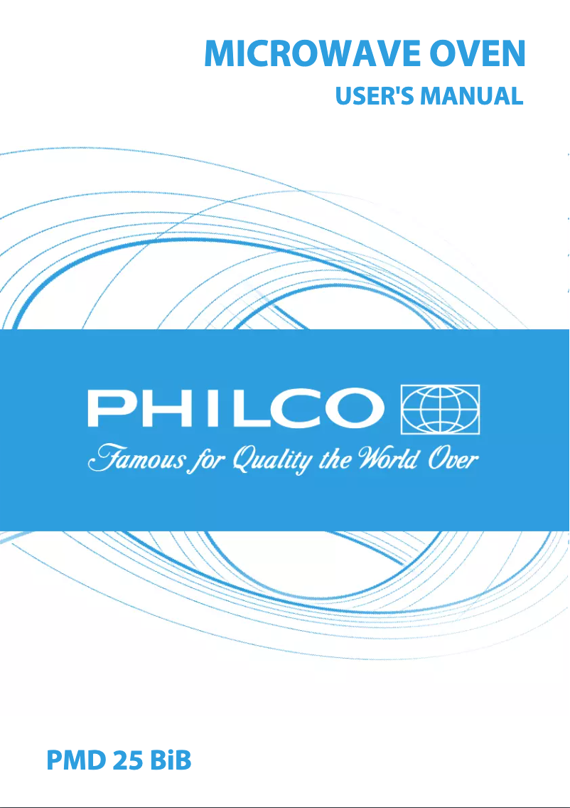 Page n°1 - Manuel utilisateur Philco PMD 25 BIB