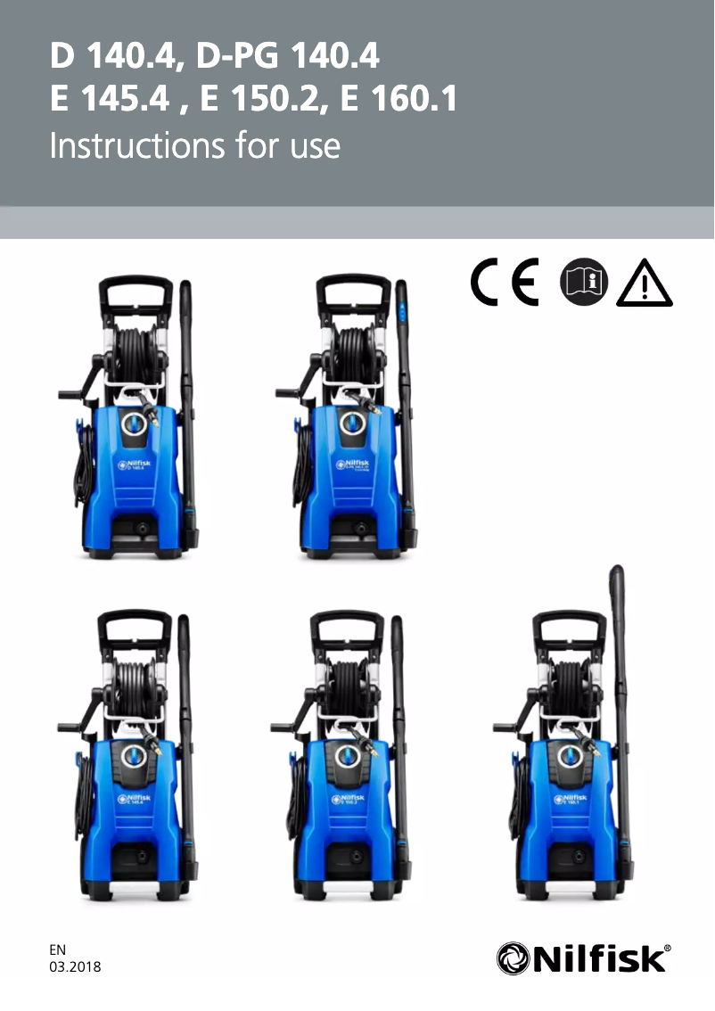 Page n°1 - Manuel utilisateur Nilfisk E 145.4