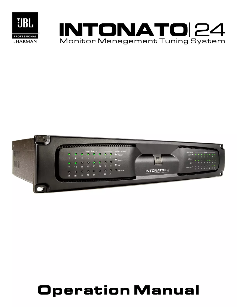 Image de la première page du manuel de l'appareil Intonato 24