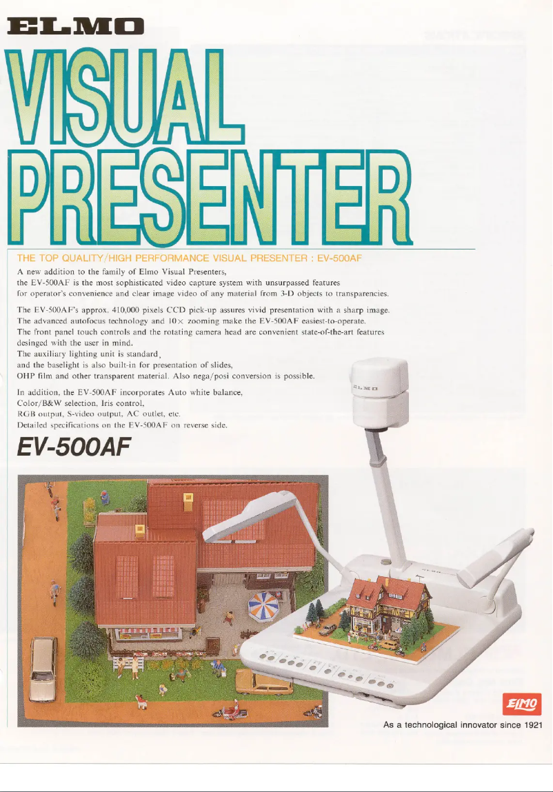 Image de la première page du manuel de l'appareil EV-500AF