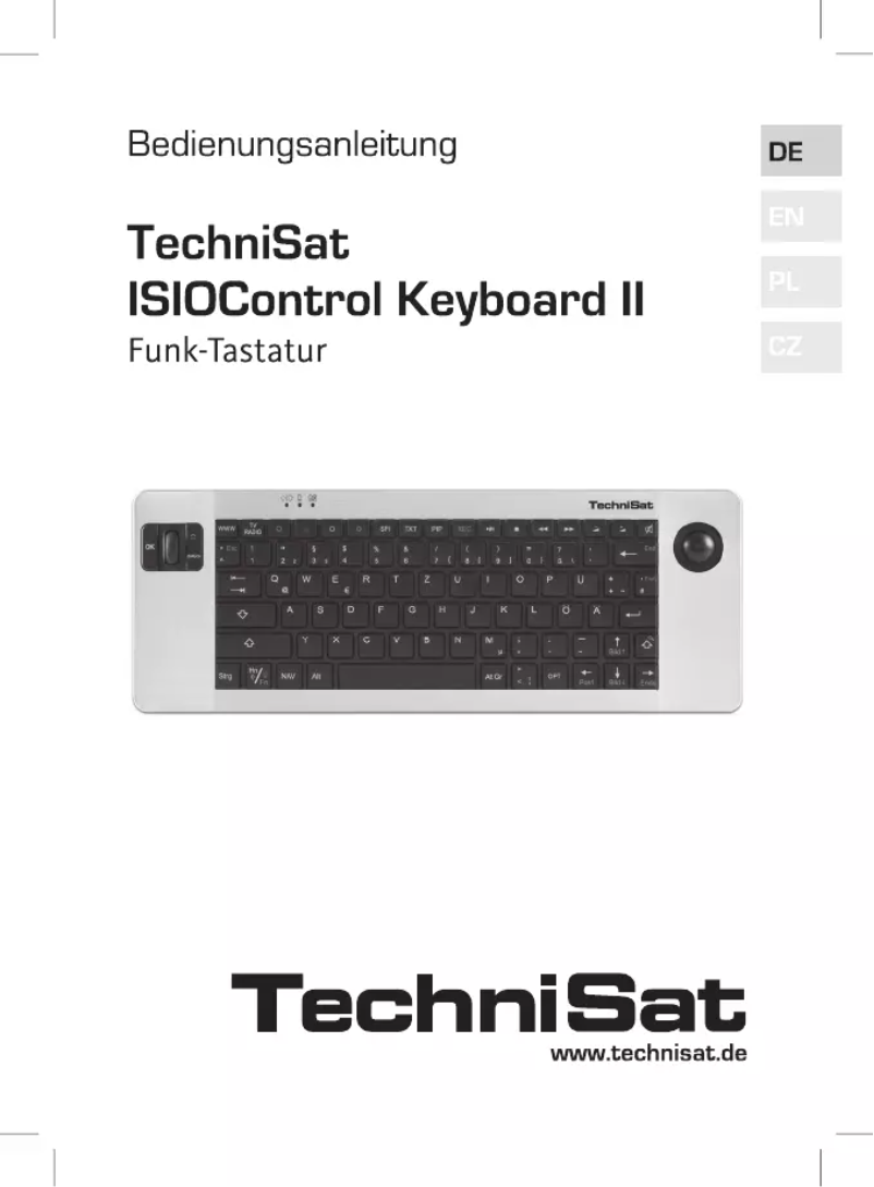 Image de la première page du manuel de l'appareil ISIOControl Keyboard II