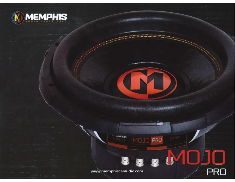 Page n°1 - Manuel utilisateur Memphis Audio Mojo Pro MJP1522
