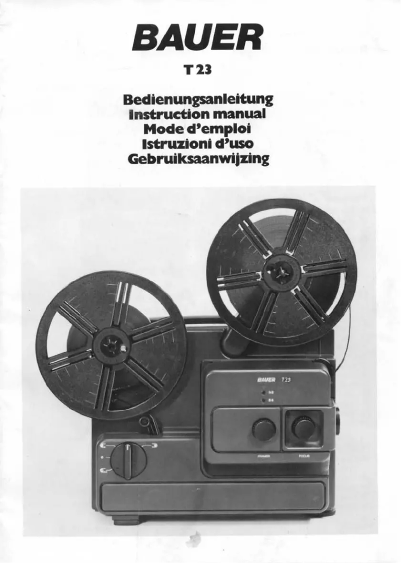 Page 1 de la notice Manuel utilisateur Bauer T23