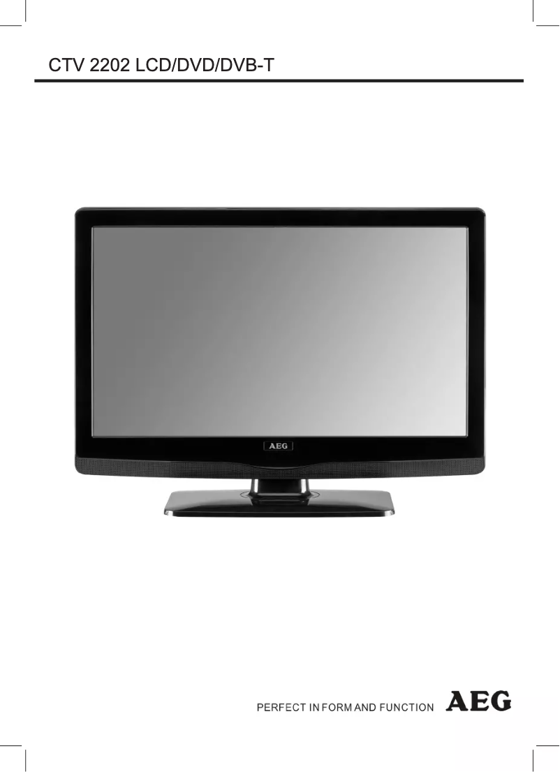 Página 1 del manual Manual de usuario AEG 2202 CTV