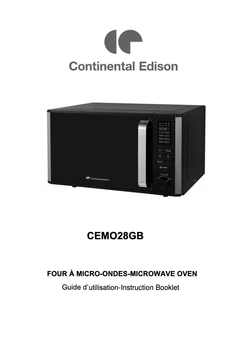Image de la première page du manuel de l'appareil CEMO28GB