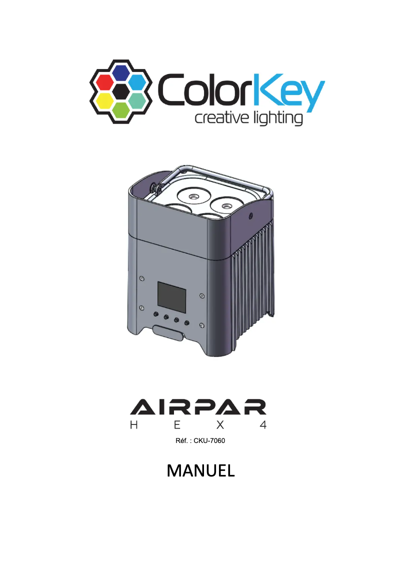 Page n°1 - Manuel utilisateur ColorKey AirPar HEX 4