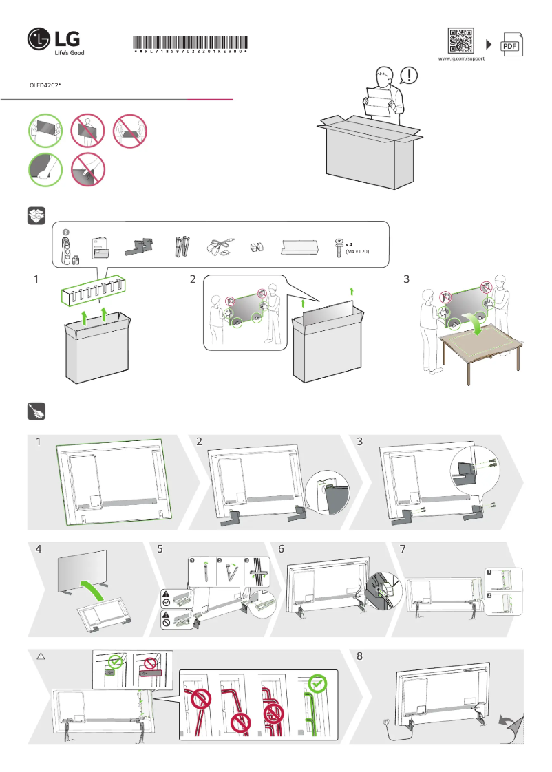 Page n°1 - Manuel utilisateur LG OLED42C27LA