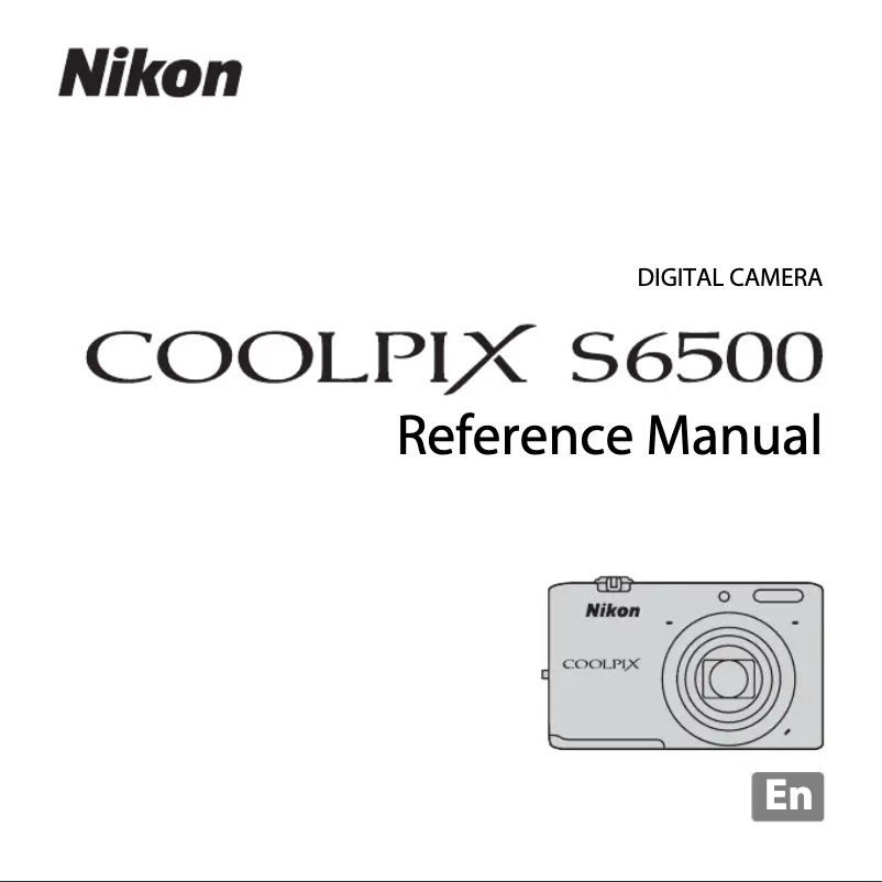 Page 1 de la notice Manuel utilisateur Nikon Coolpix S6500