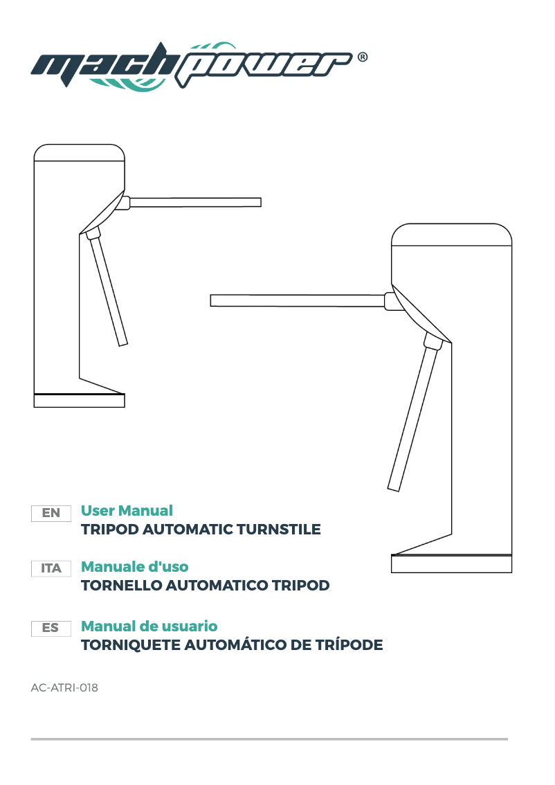 Page n°1 - Manuel utilisateur Mach Power AC-ATRI-018