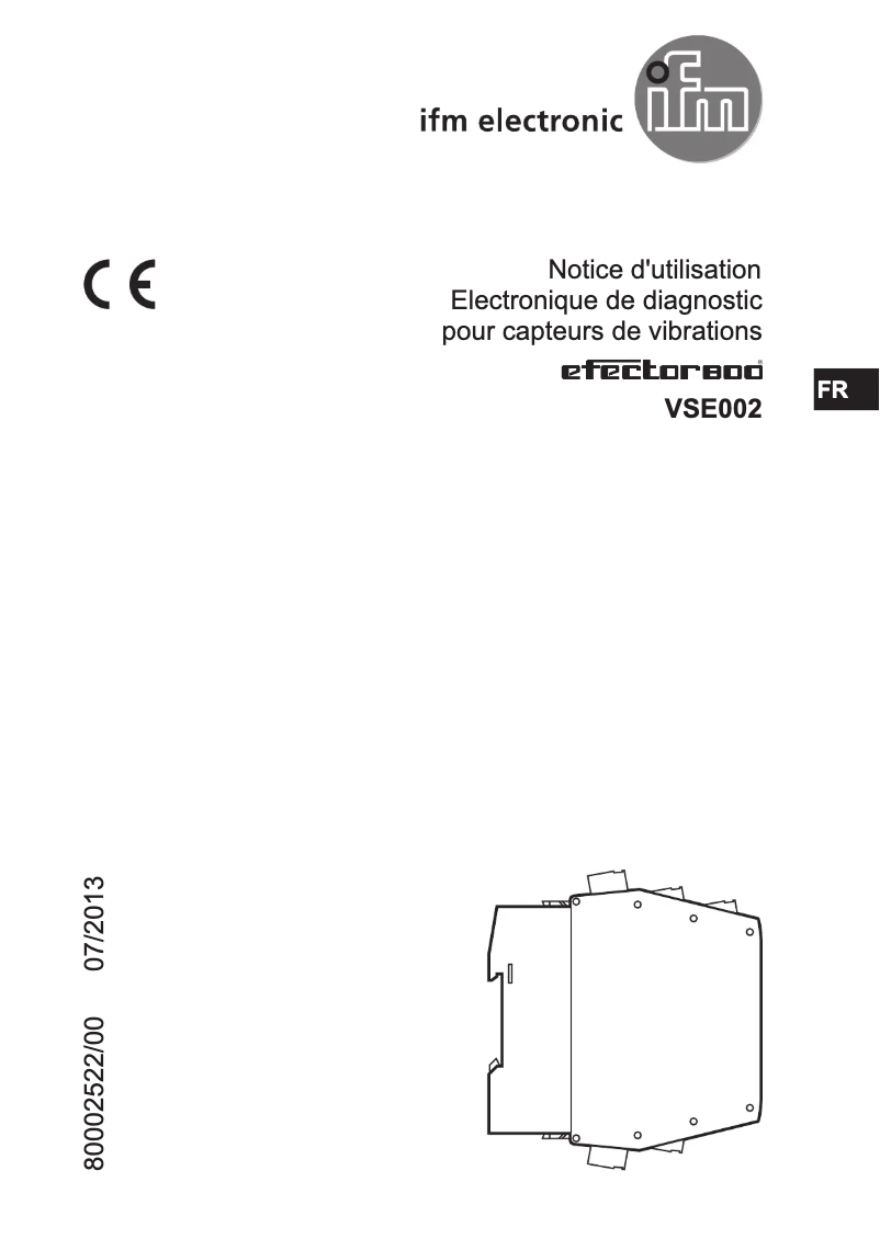 Page 1 de la notice Manuel utilisateur IFM QZ9000