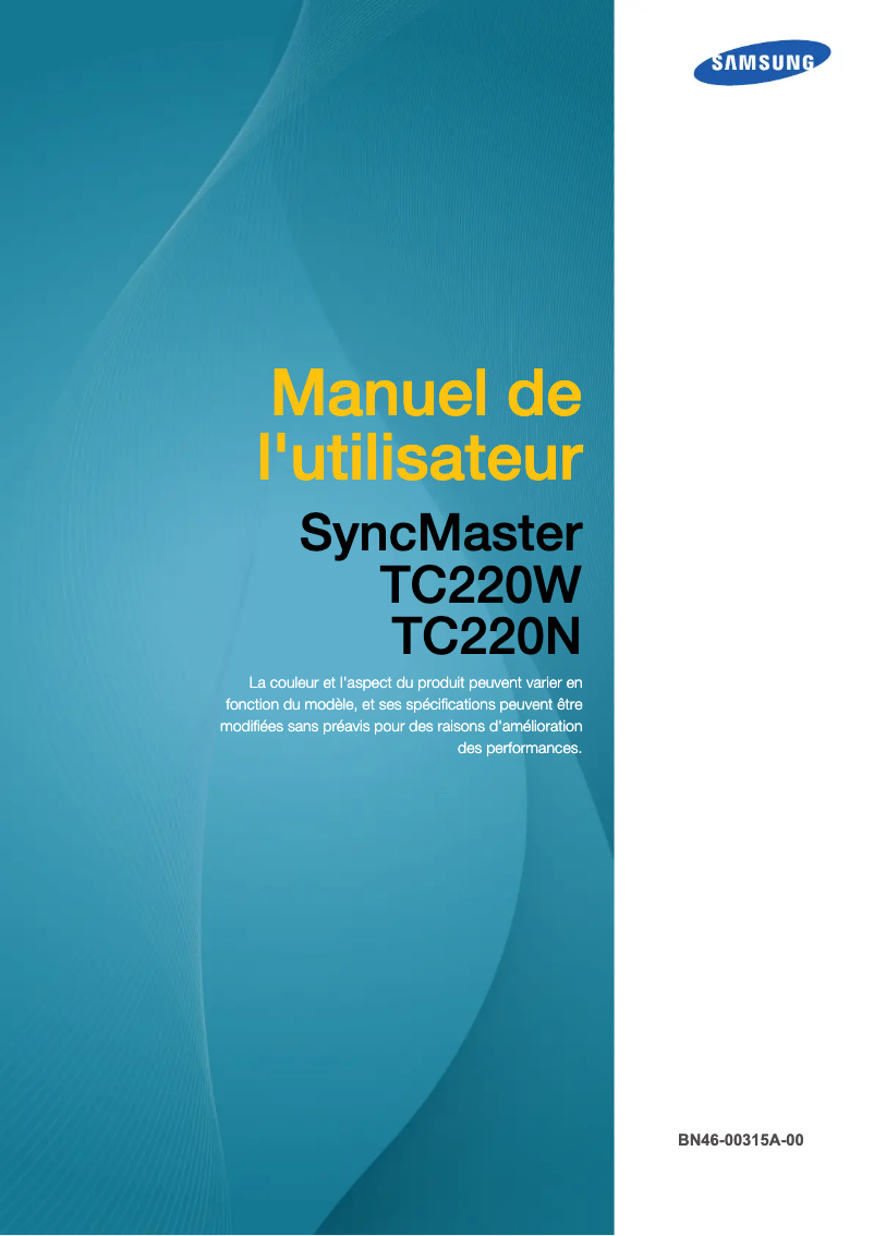 Image de la première page du manuel de l'appareil TC220
