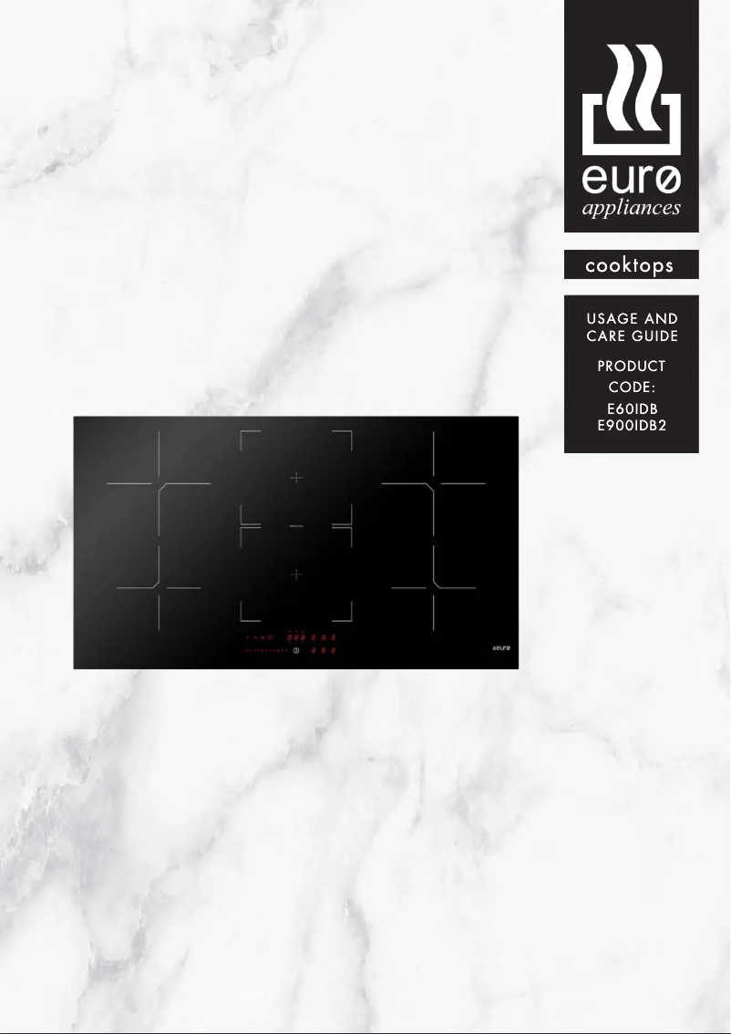 Página 1 del manual Manual de usuario Euro Appliances E900IDB2