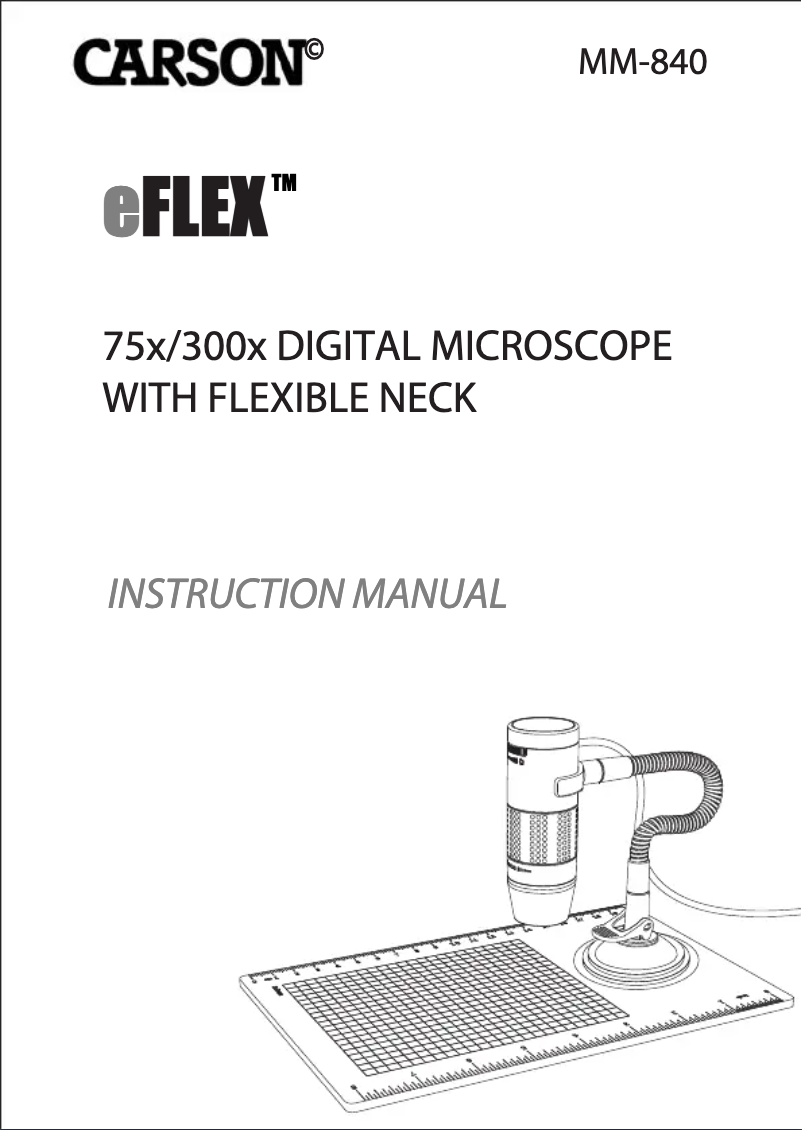 Page 1 de la notice Manuel utilisateur Carson EFLEX MM-840