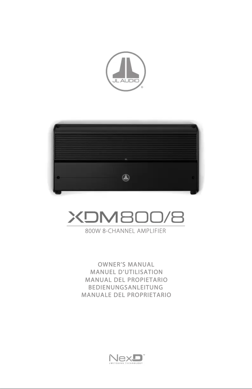 Imagen de la primera página del manual del dispositivo XDM800/8