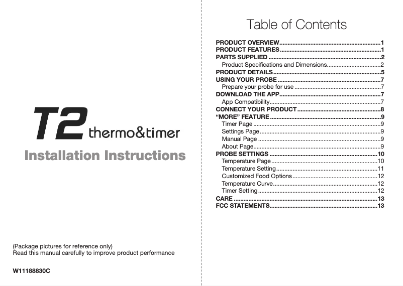 Page 1 de la notice Instructions / montage JennAir JDSP536HL