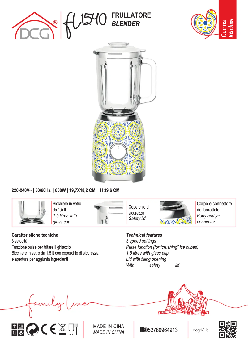 Página 1 del manual Manual de usuario DCG FL1540