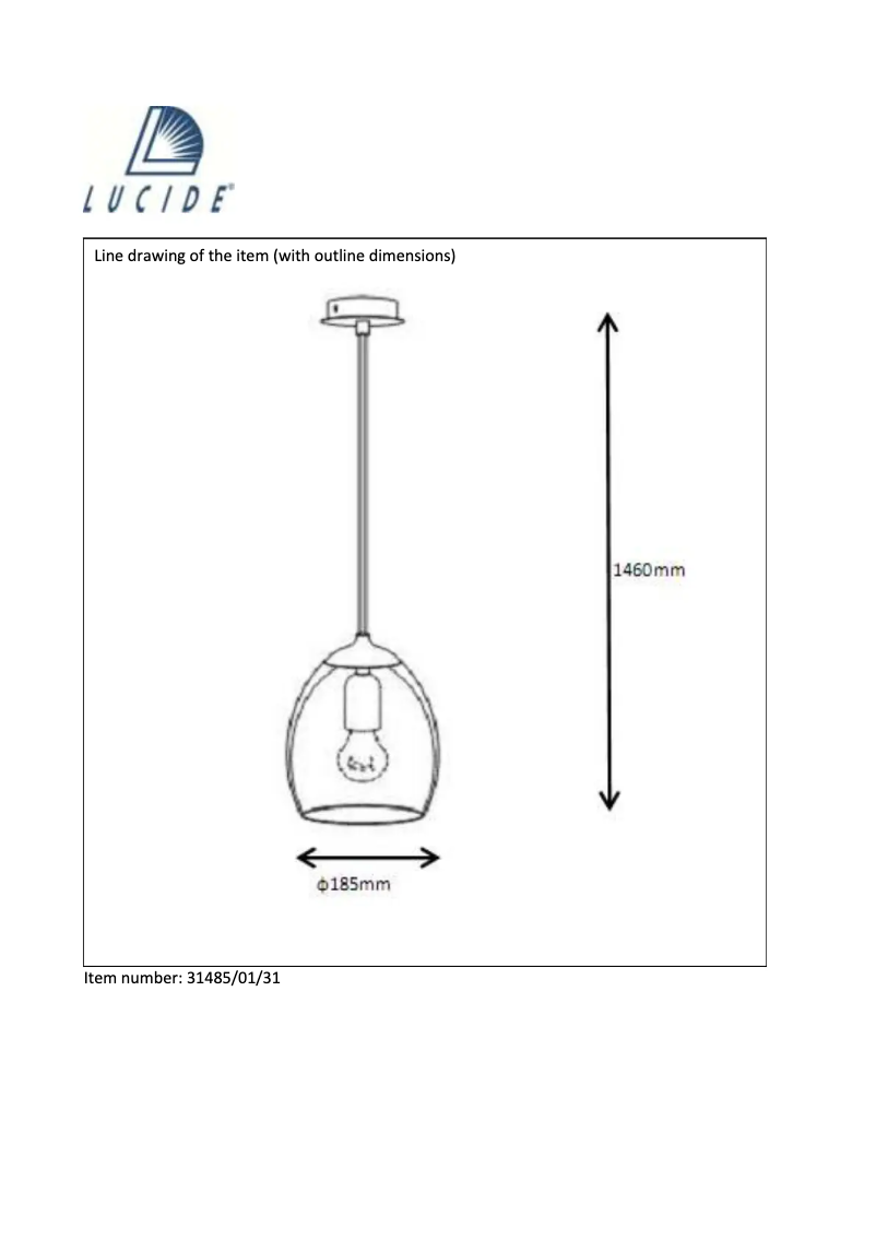 Page n°1 - Manuel utilisateur Lucide Nora