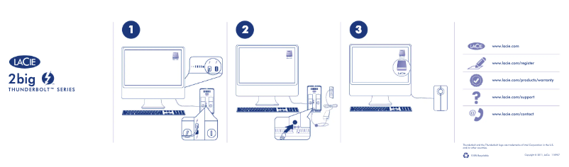 Página 1 del manual Guía de instalación LaCie 2big Thunderbolt
