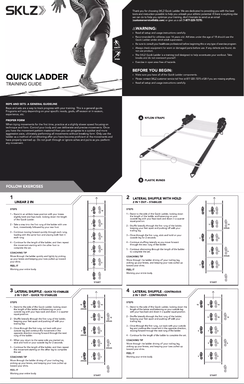 Page n°1 - Manuel utilisateur SKLZ MBRT-RTL-010