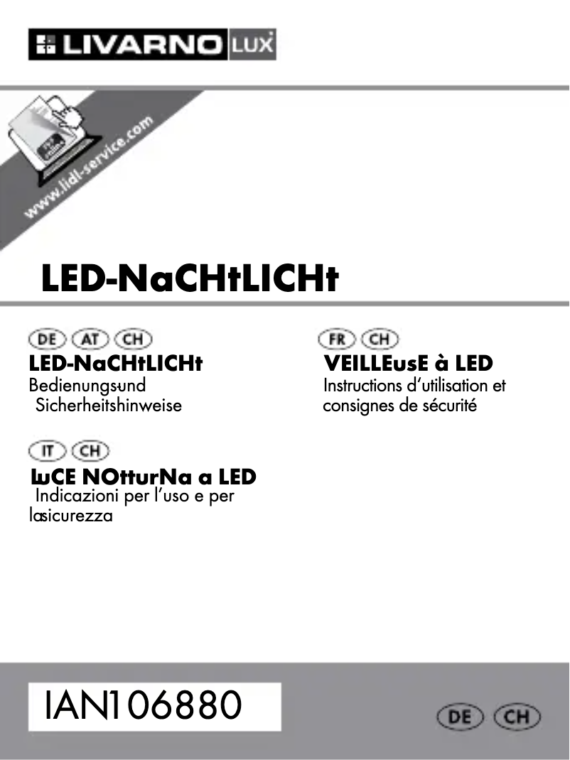 Page n°1 - Manuel utilisateur Livarno Lux IAN 106880