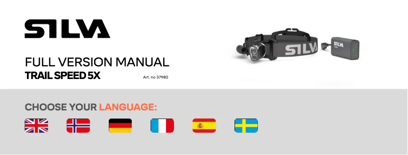 Page 1 de la notice Manuel utilisateur Silva Trail Speed 5X
