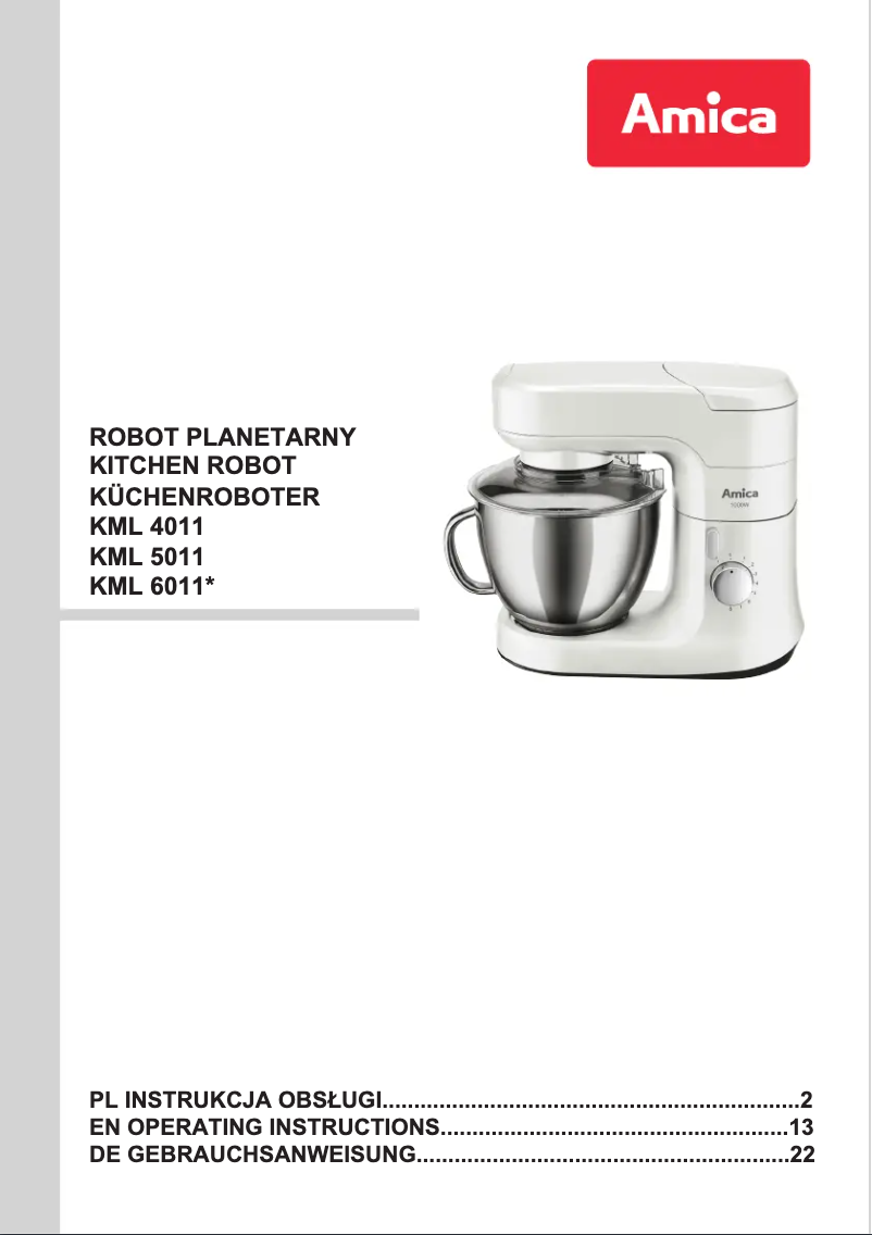 Image de la première page du manuel de l'appareil KML 4011