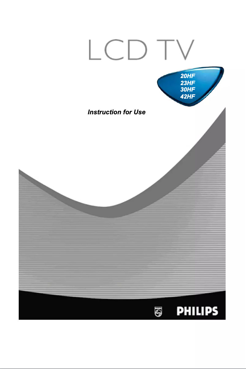 Page 1 de la notice Manuel utilisateur Philips 30HF9442