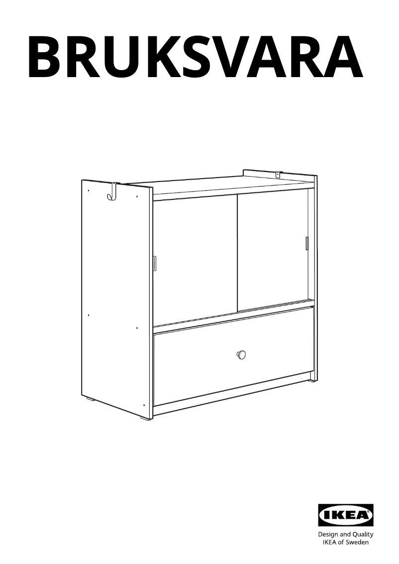 Page 1 de la notice Manuel utilisateur Ikea BRUKSVARA 305.758.93