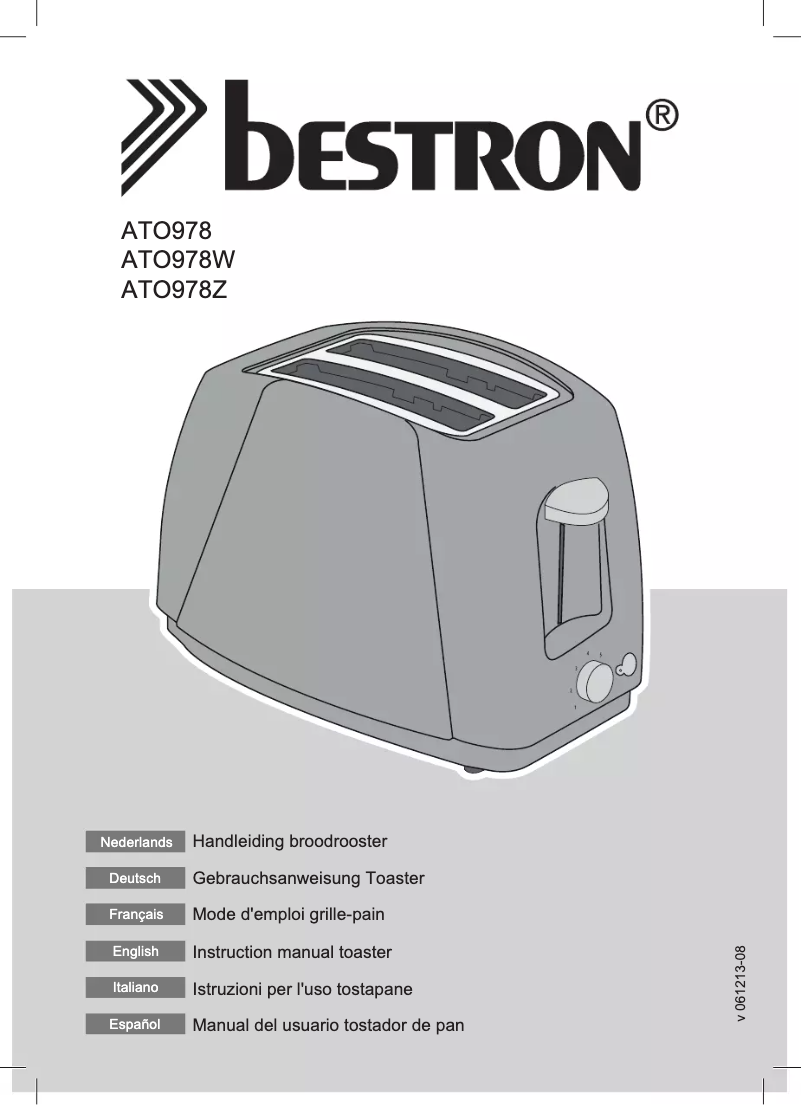 Image de la première page du manuel de l'appareil ATO978