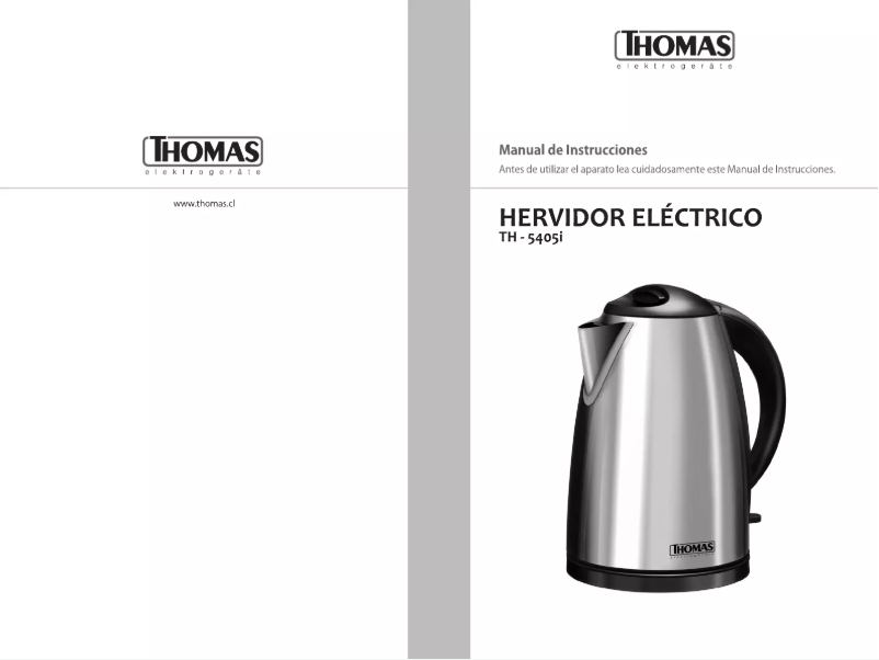 Page n°1 - Manuel utilisateur Thomas TH-5405I