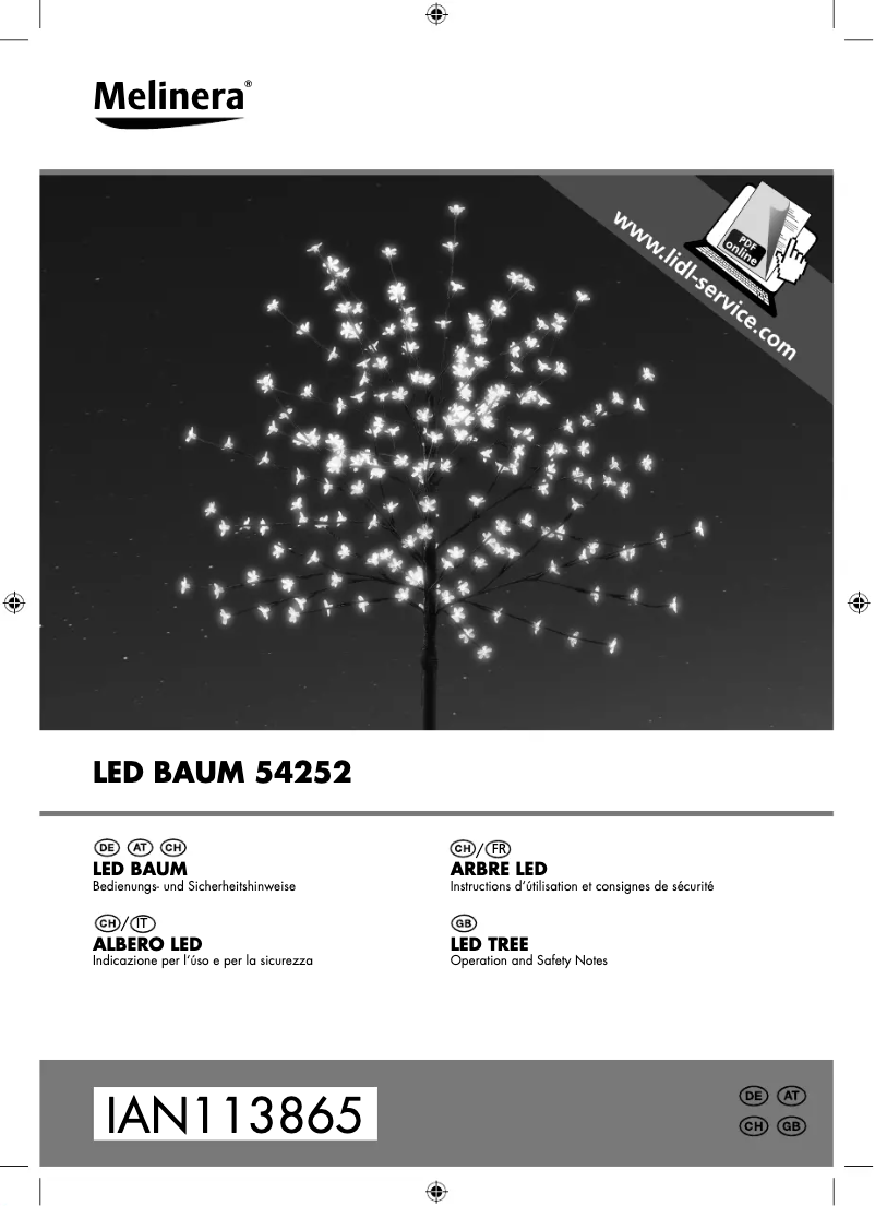 Page 1 de la notice Manuel utilisateur Melinera IAN 303708