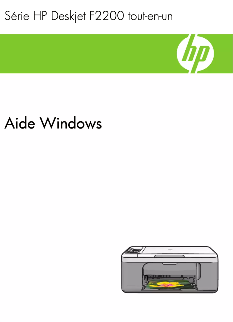 Page n°1 - Manuel utilisateur HP Deskjet F2200
