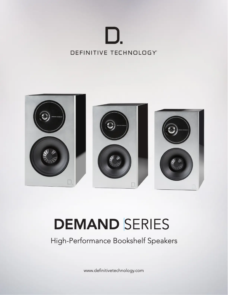 Page 1 de la notice Fiche technique Definitive Technology Demand Series D9