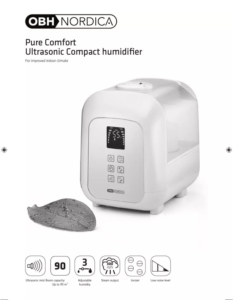 Page 1 de la notice Manuel utilisateur OBH Nordica Ultrasonic