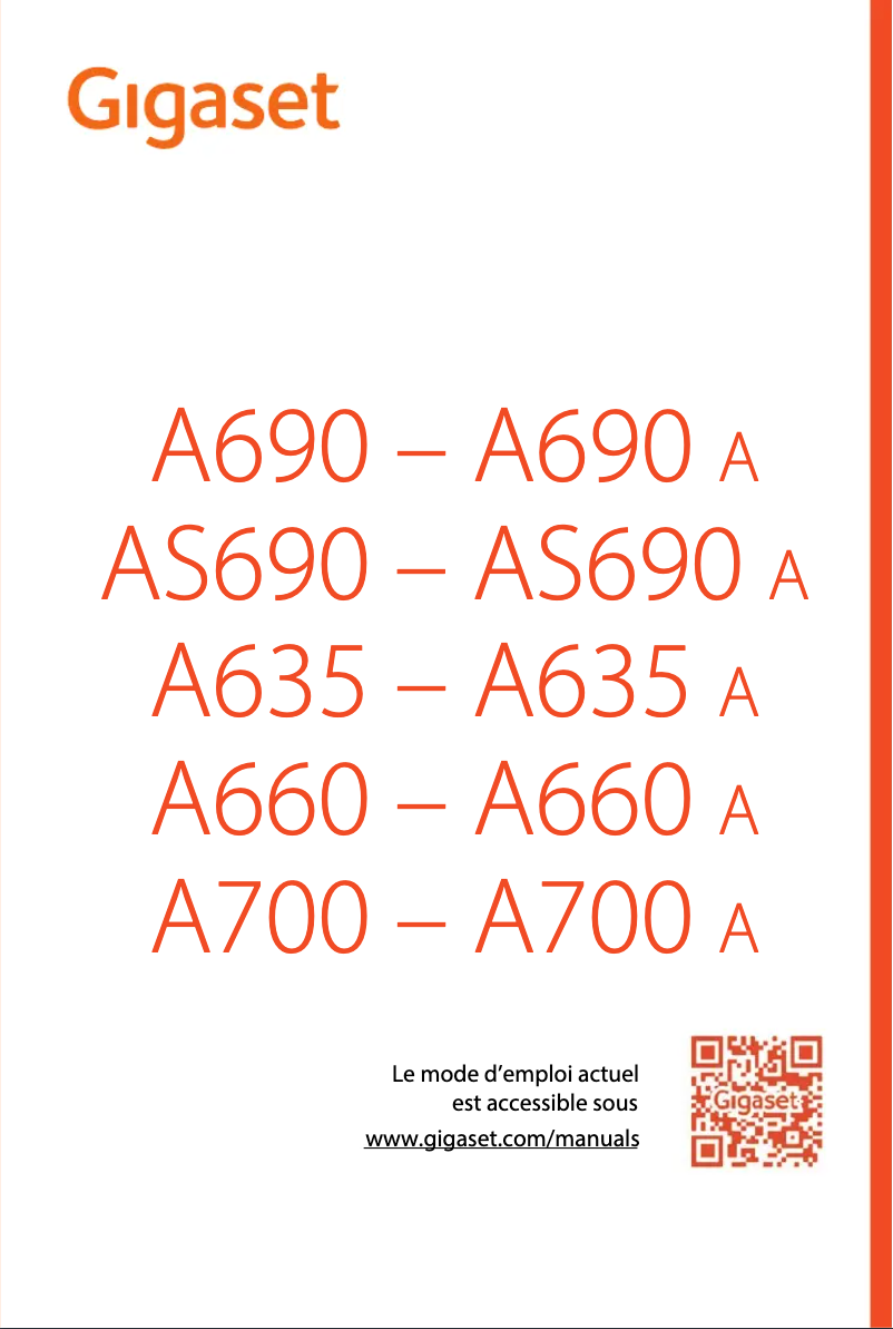 Page n°1 - Manuel utilisateur Gigaset A690HX