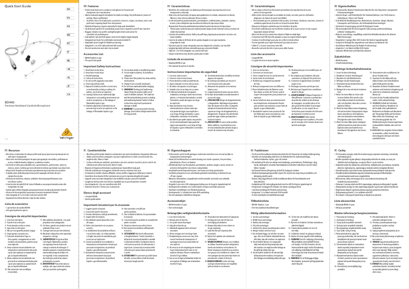 Image de la première page du manuel de l'appareil BD440