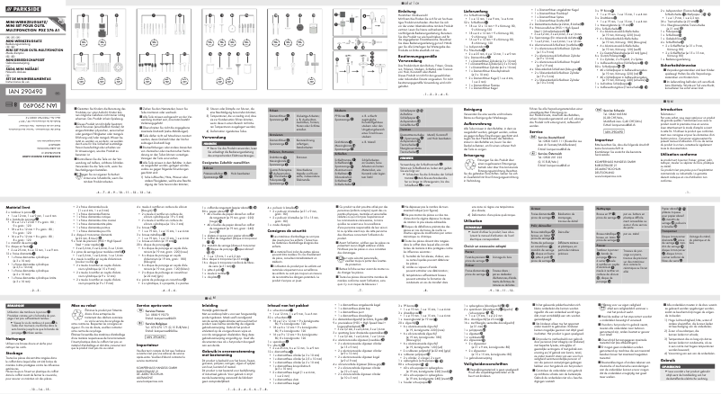 Page 1 de la notice Manuel utilisateur Parkside PDZ 276 A1