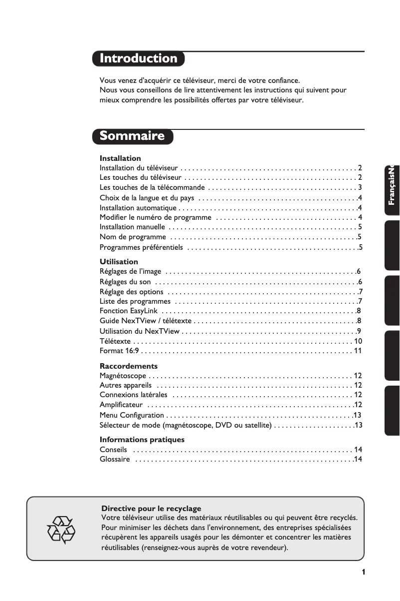 Page n°1 - Manuel utilisateur Philips 28PW8506