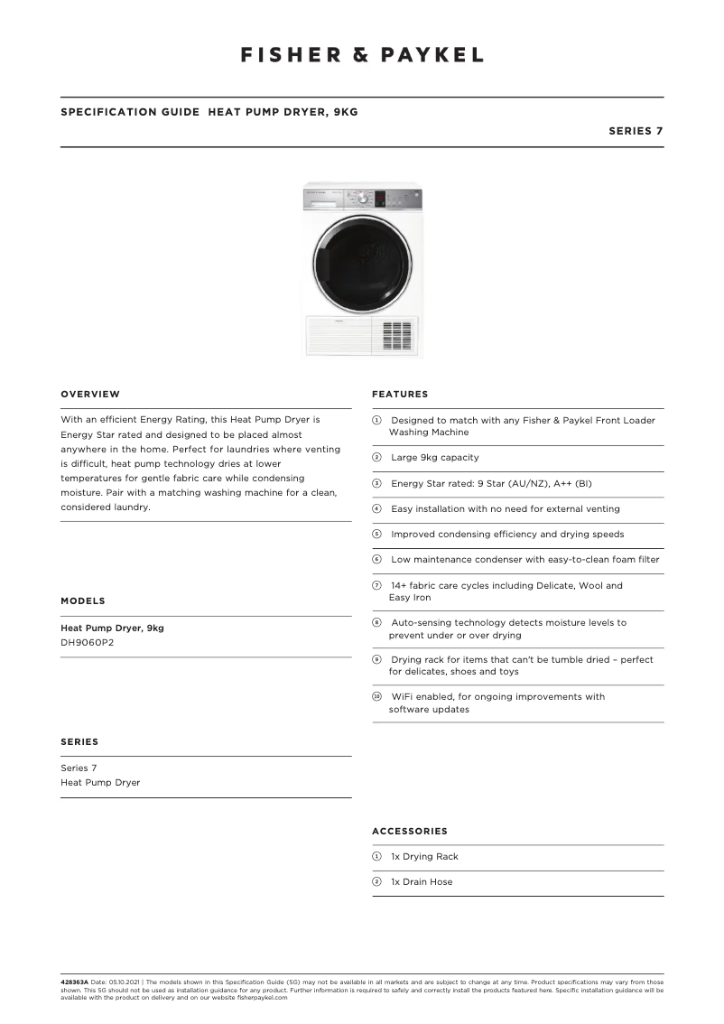 Image de la première page du manuel de l'appareil DH9060P2