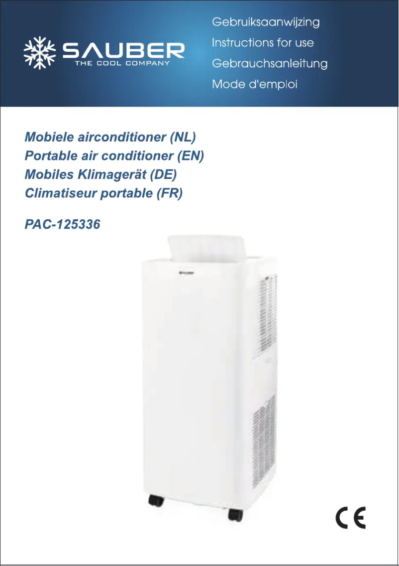 Image de la première page du manuel de l'appareil PAC-125336