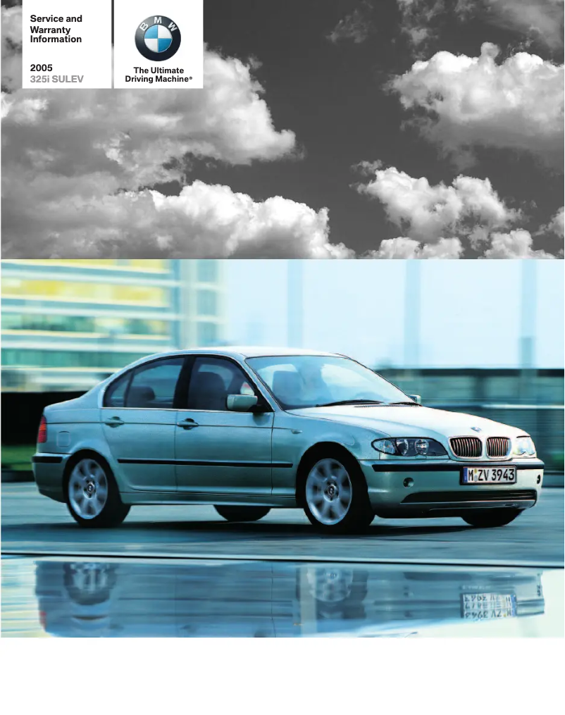 Image de la première page du manuel de l'appareil 330Ci Convertible (2005)