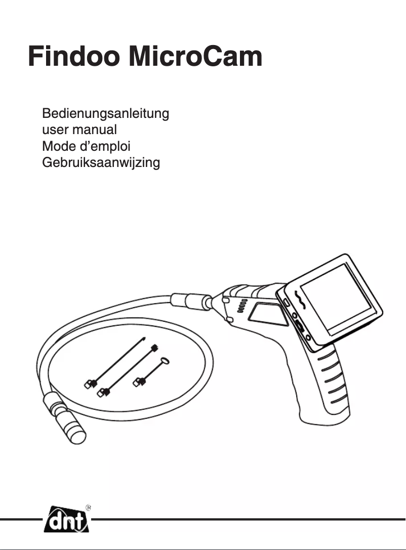 Page 1 de la notice Manuel utilisateur dnt Findoo MicroCam